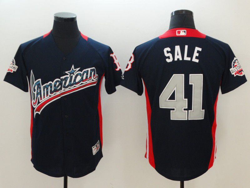 Men Boston Red Sox #41 Sale Blue All star MLB Jerseys->boston red sox->MLB Jersey